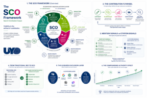 Visual SCO Flywheel Theory infographic